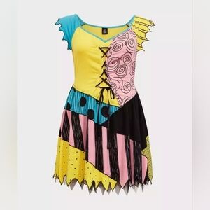 1X • Disney • The Nightmare Before Christmas Sally Lace-Up Skater Dress